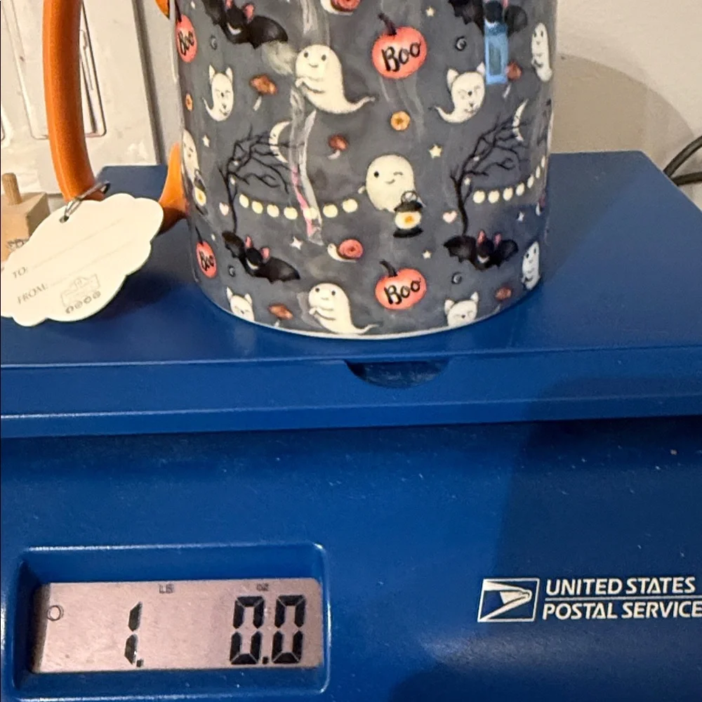 10 STRAWBERRY STREET HALLOWEEN/FALL COFFEE MUG w/ GHOSTS CATS BATS PUMPKINS- NEW - Picture 11 of 11